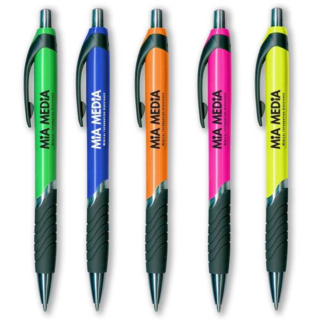 Neon Retractable Ballpoint Pen WAUCPFBPNEON Neon Retractable Ballpoint Pen WAUCPFBPNEON